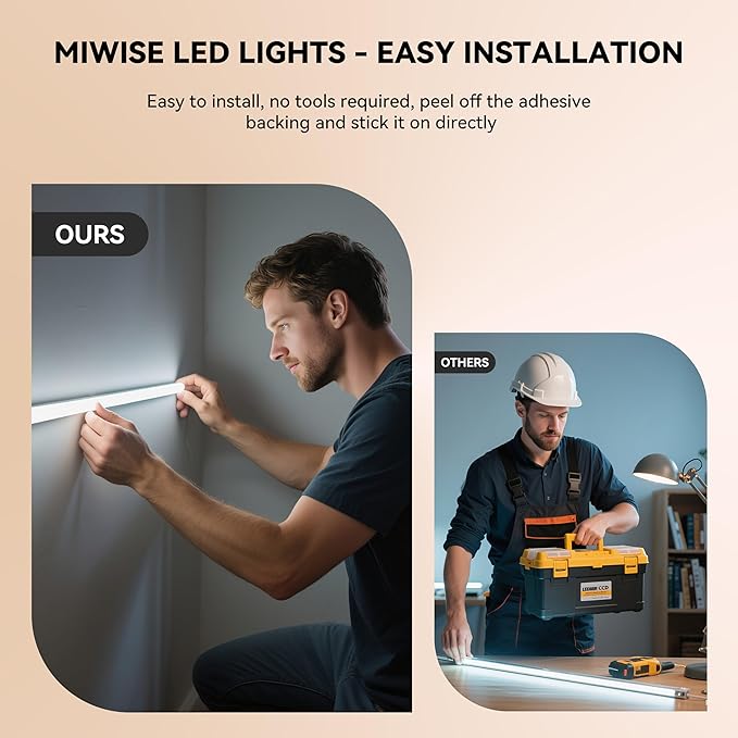 MIWISE COB LED Strip, 2700K Warm White 32.8ft/10m, Dimmable Super Bright 24V - Image 3