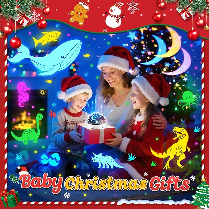 COOLNIGHT Christmas Room Decor, 93 Lighting+3 Films Christmas Projector - Image 6