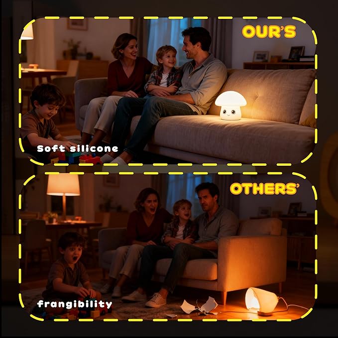 Rechargeable Squishy Lamp, Dimmable Nightlamp - Image 7