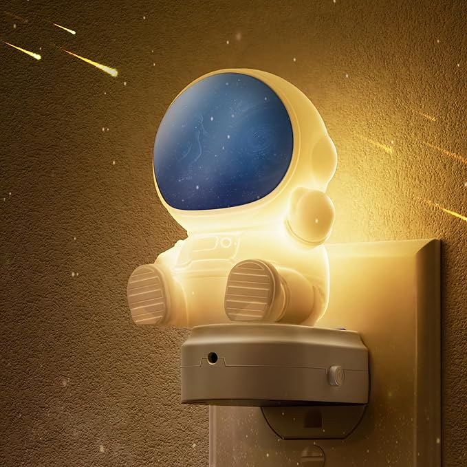 L LOHAS LED Night Light for Kids, 3D Space Night Light Plug in, Dusk to Dawn by LLOHASLED