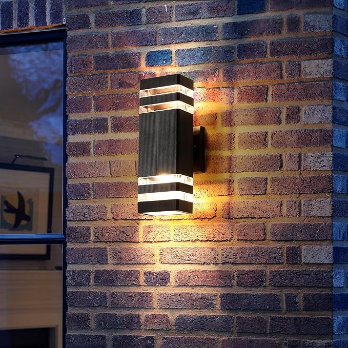 6 Pack Outdoor Lights, 14W IP65 3000K 1100LM Warm White Porch Lights, Aluminum - Image 9