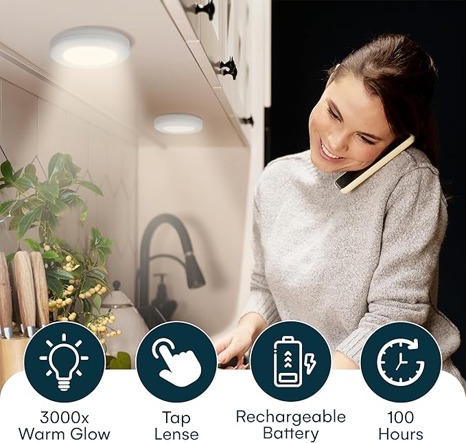 Brilliant Evolution Rechargeable Puck Lights - Image 5