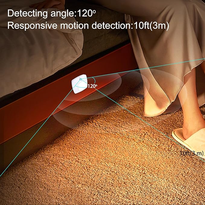 BIGMONAT Motion Sensor Tap Light, Battery Operated Puck Lighting - Image 2