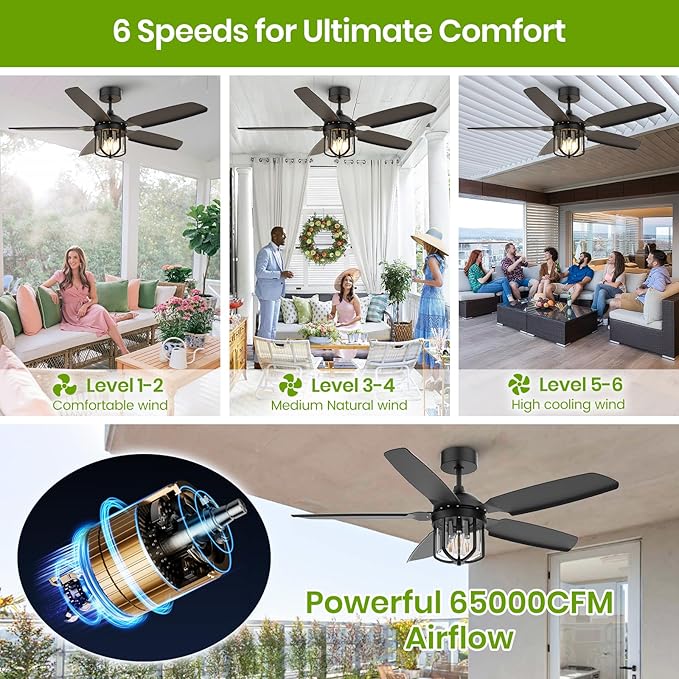 52 inch Outdoor Ceiling Fans - Image 2