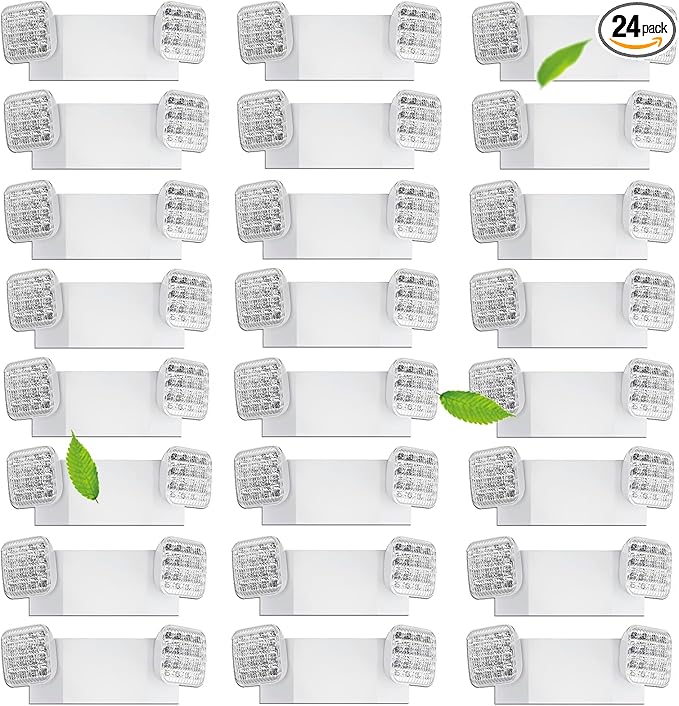 Commercial LED Emergency Lights 24 Pack, Emergency Light by Fyngntny