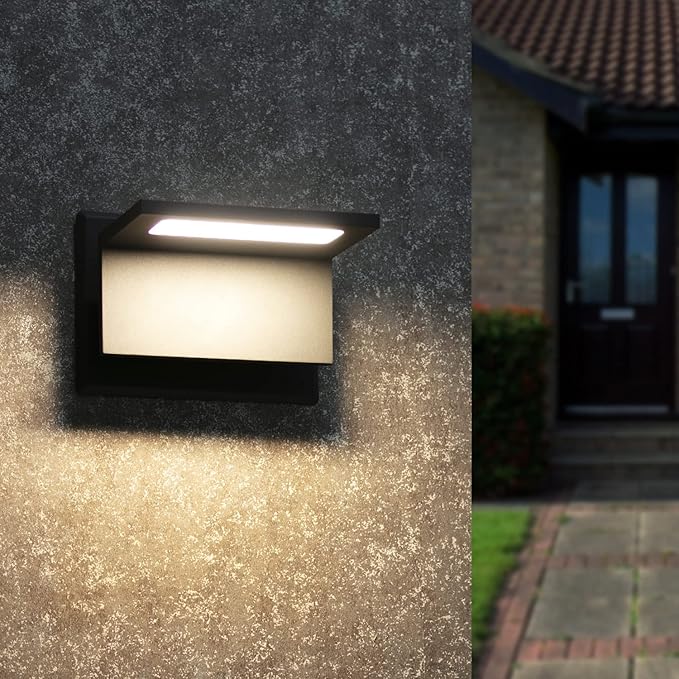 Wall Light Outdoor LED Wall Mount Lamp Black Modern Wall Mount Sconce Lantern - Image 3