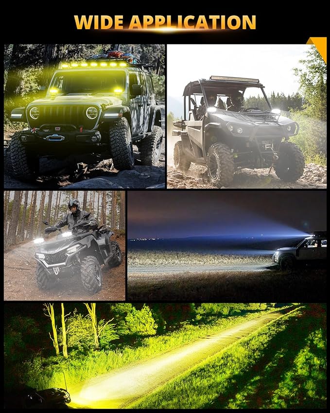Auxbeam V-MAX Series LED Light Pod, 270° Side Shooter LED Offroad Lights - Image 7