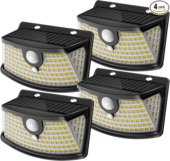 Aootek New Solar Motion Sensor Lights 120 LEDs by Lightupeveryconer