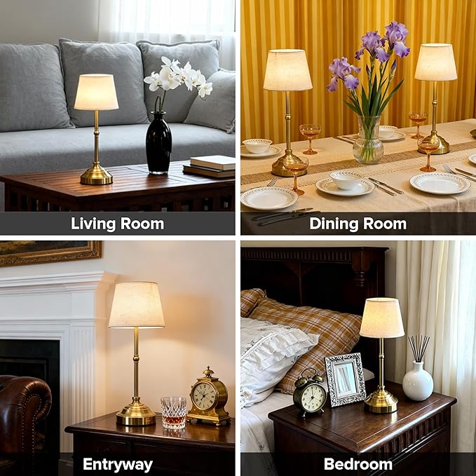 2 Pack Cordless Table Lamp, Rechargeable Desk Lamp - Image 9