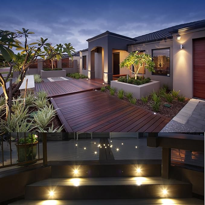 0.7" Tiny Recessed LED Deck Lighting Kits 12V Warm White Waterproof IP67 - Image 4