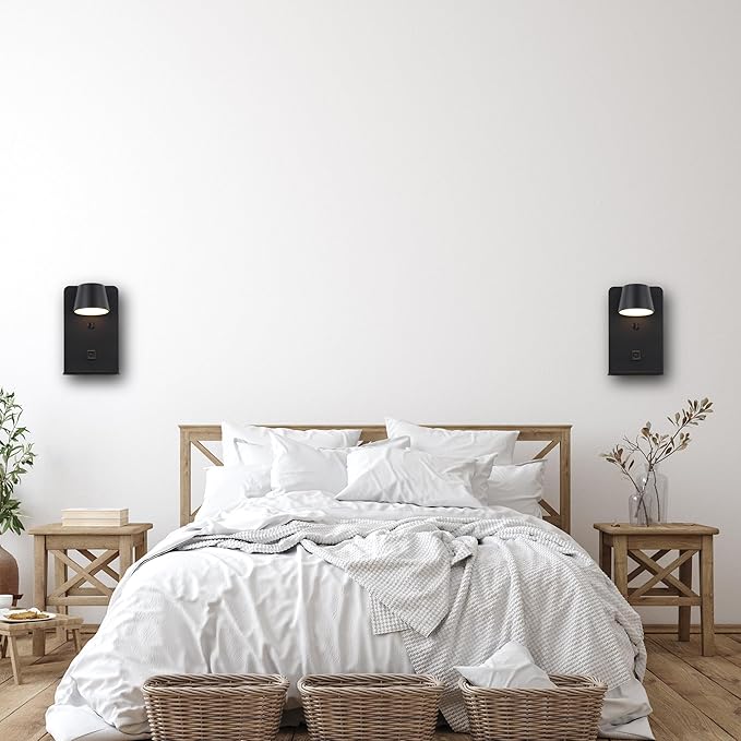 Modern LED Plug in Wall Sconce, Dimmable Wireless Wall Light Fixtures - Image 3