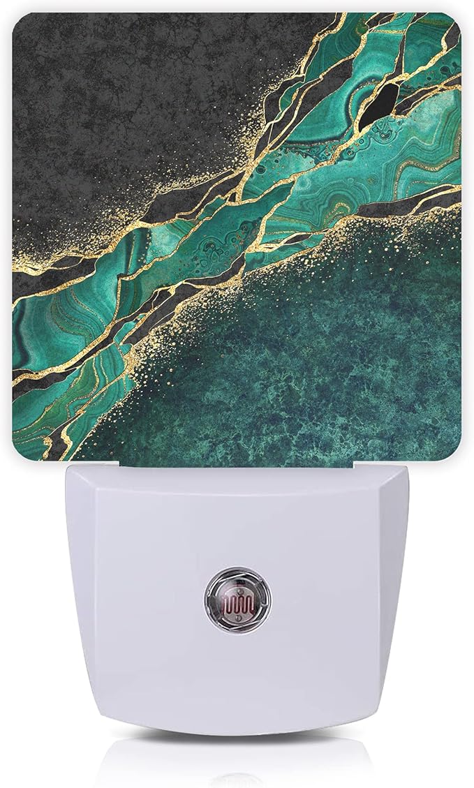 Green Marble Night Light by Oeaskly