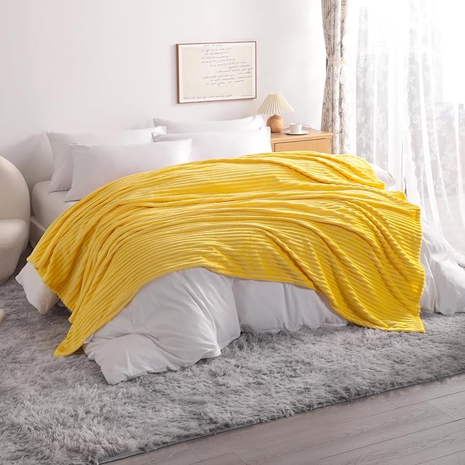 NTBAY Plush Flannel Twin Bed Blanket, 60X80 Inches Soft and Warm Lightweight - Image 4