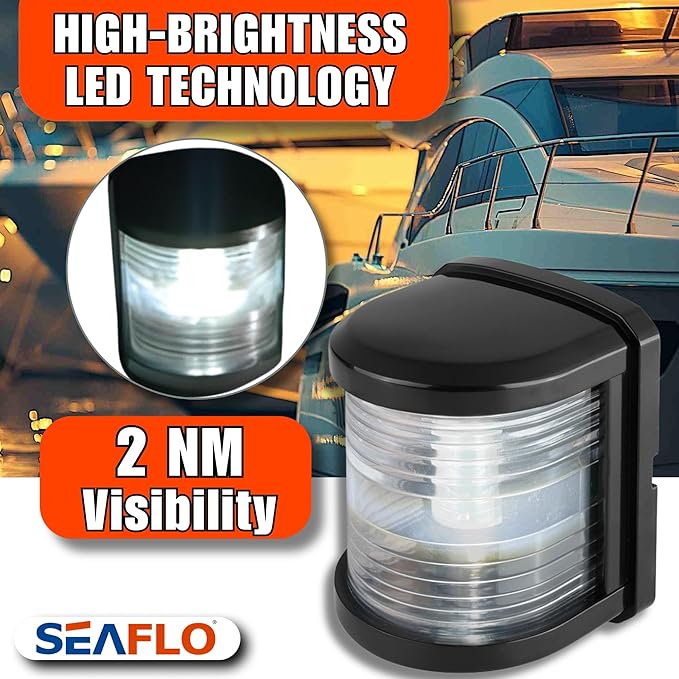 SEAFLO 11 Series Regular Sized LED White Masthead light Navigation Light – 12V - Image 5