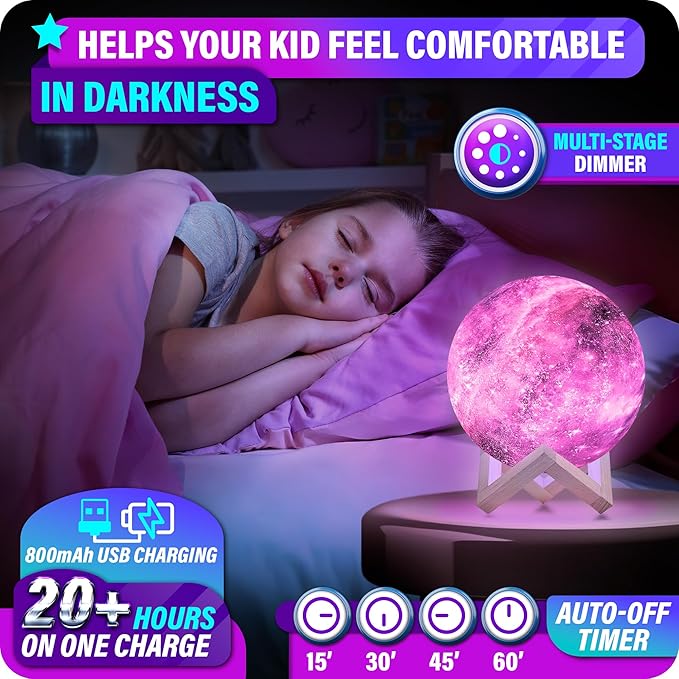 Mind-Glowing Galaxy Moon Lamp - Image 4