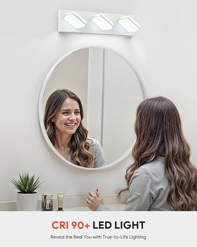 VONLUCE Bathroom Vanity Light Fixture, 3-Light Modern LED Vanity Lights - Image 5