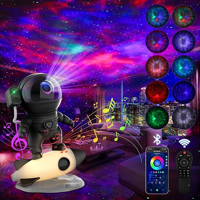 Astronaut Galaxy Projector for Bedroom, Star Projector Galaxy Light by FlyLily