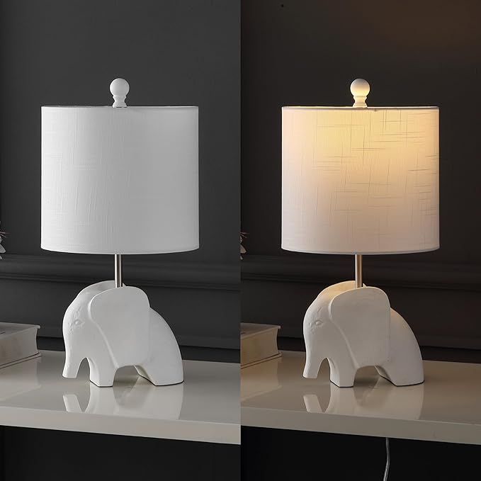 JONATHAN Y JYL1143D 17.5" Bohemian Elephant Table Lamp - Image 5