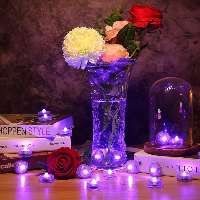 HL Submersible LED Light, 100 Hours Waterproof Flameless Led Lights Battery - Image 2