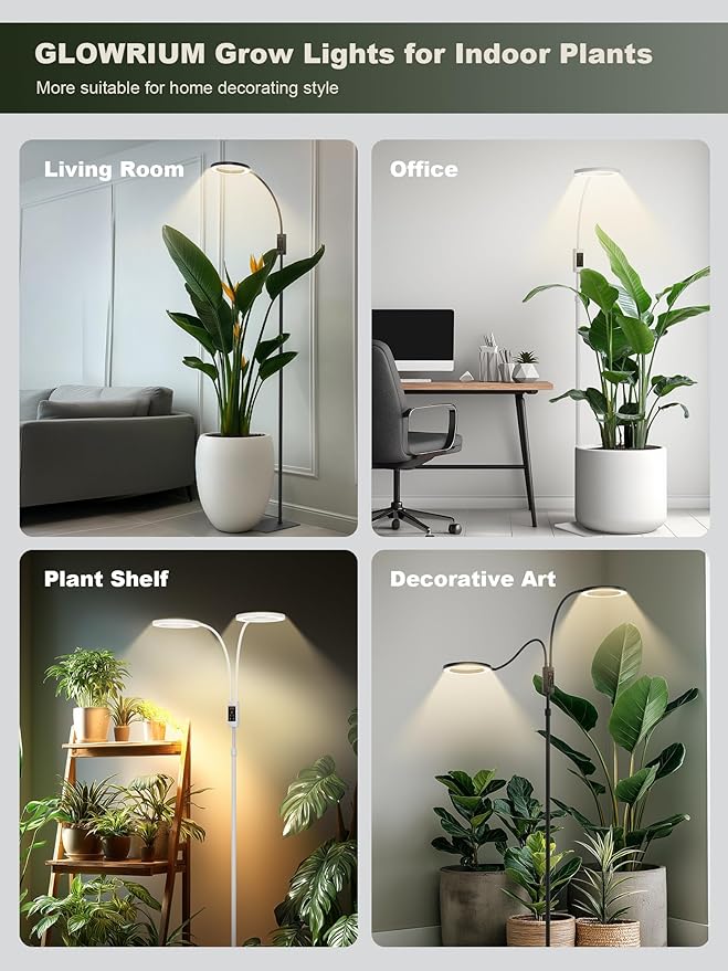 GLOWRIUM Smart Grow Lights for Indoor Plants, 24W Full Spectrum Plant Lights - Image 7