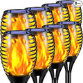 TomCare 8 Pack Outdoor Flickering Flames Torch Decorative Garden Lights Solar by TomCare