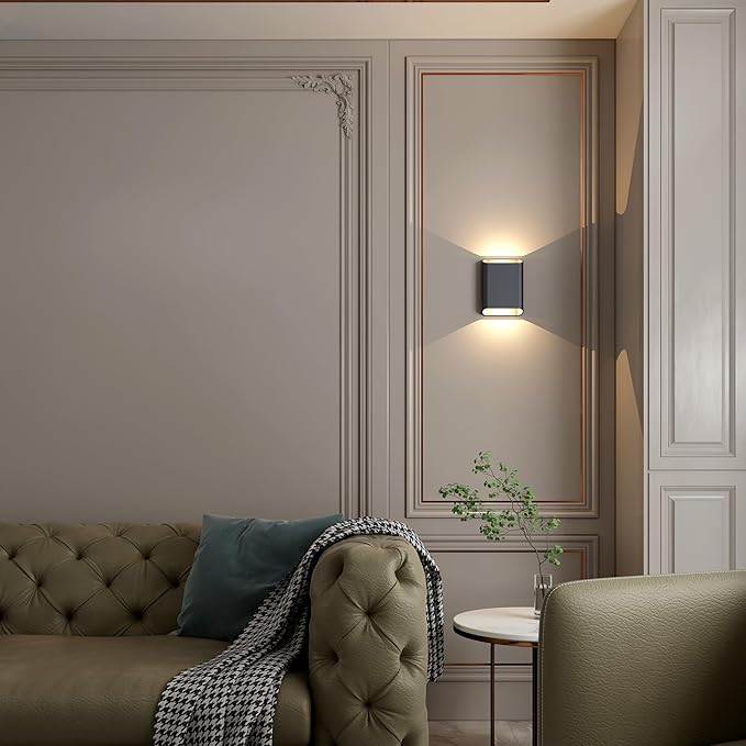 Wall Lights for Bedroom Up and Down Indoor Wall Light, Outdoor Wall Sconces LED - Image 4