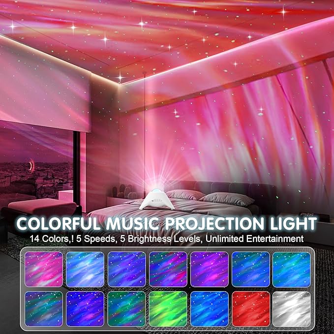 Galaxy Projector, Northern Galaxy Light Aurora Star Projector - Image 2