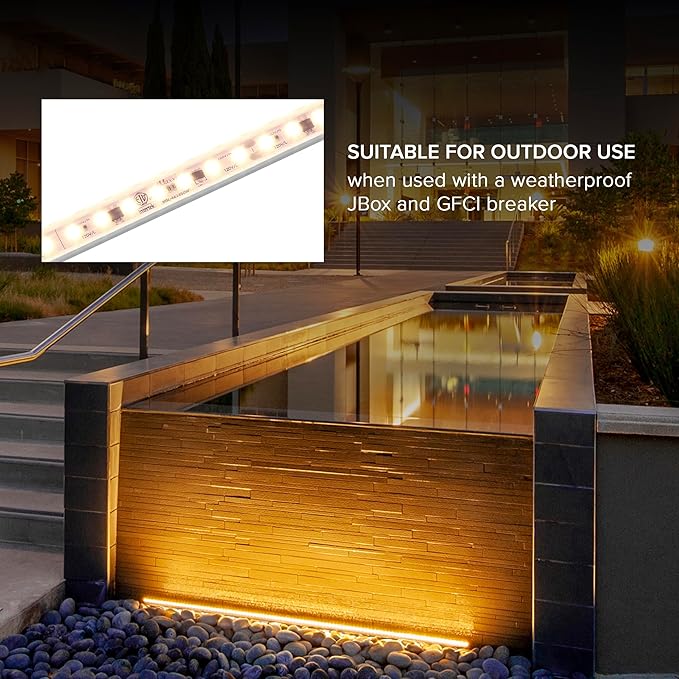 Maxxima 24 in. Hardwired LED Under Cabinet Strip Light, 920 Lumens, 3000K Warm - Image 5