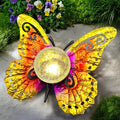 Solar Lights Outdoor Garden Butterfly Decor, Metal Butterfly Statue Decoration by SUNNYPARK