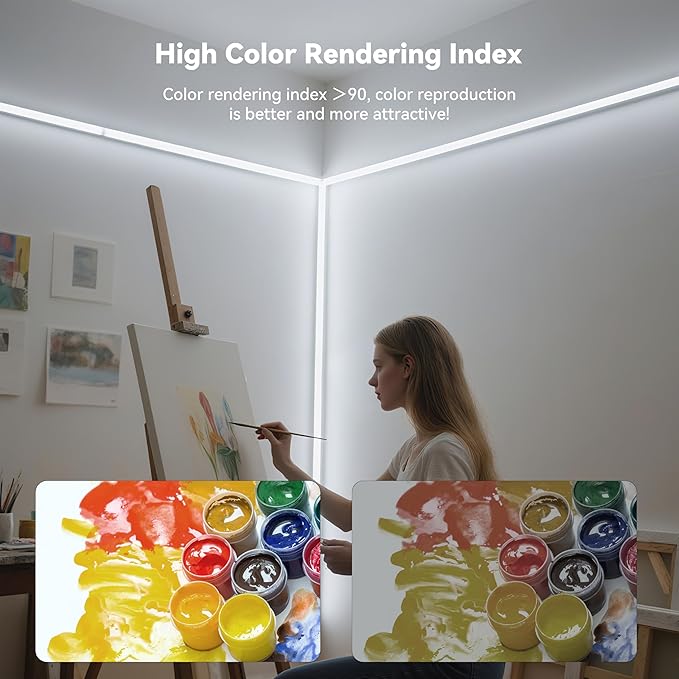 MIWISE White LED Strip Lights, COB LED Strip Light 6000K Daylight White - Image 7
