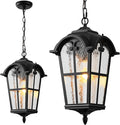 VIANIS 18.7'' Large Outdoor Pendant Lights, Aluminum Outside Ceiling Lighting by VIANISLIGHTING