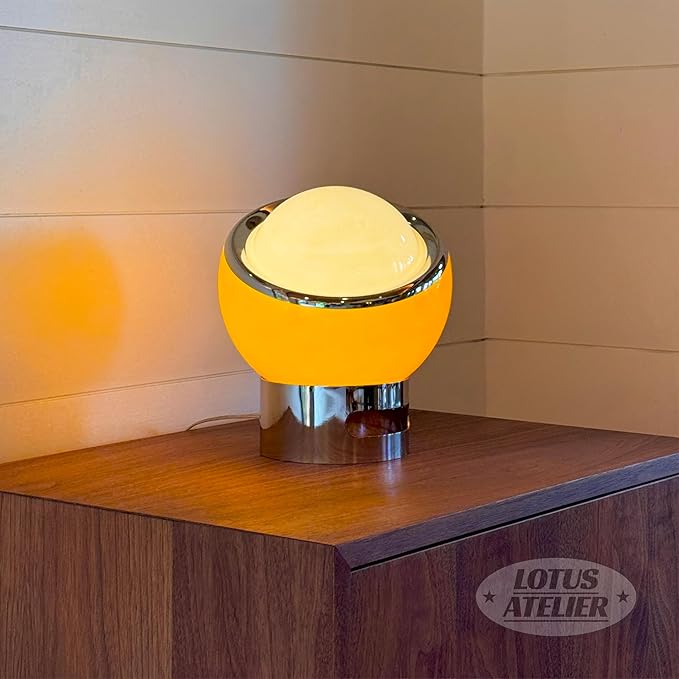 Lotus Atelier Bauhaus Lamp | Warm Retro Orange Lamp - Image 7