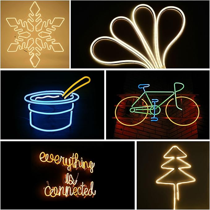 DELight 50FT Warm White Neon Rope Lights - Image 5