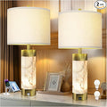 Natural Alabaster Table Lamps Set of 2, Table Lamp by SCENEKOY