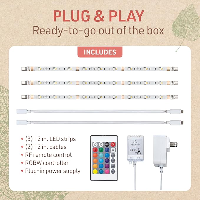 Multicolor 12" LED Strip Light Kit - Image 3