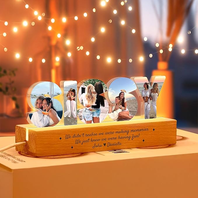 Personalized Sissy Photo Collage Night Light by Thunala