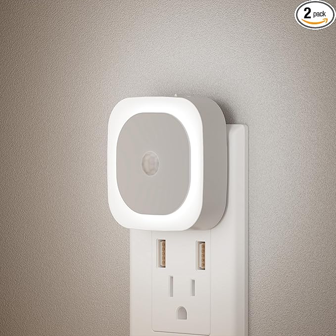 2 Pack Plug in Night Light by YUNLEX