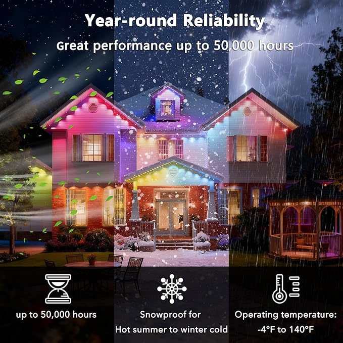 Permanent Outdoor Lights, 100ft - Image 6