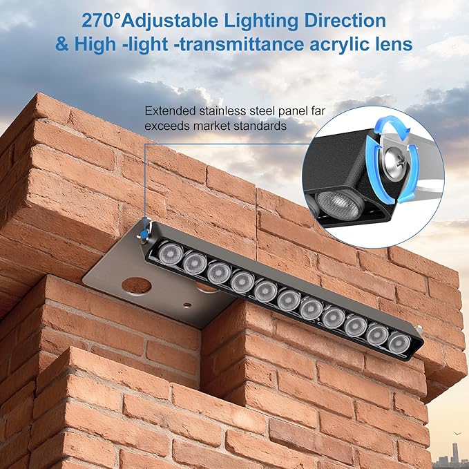 ZZXX 12W Retaining Wall Lights LED Hardscape Lighting Low Voltage Step Lights - Image 4