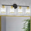 Crystal Bathroom Light Fixtures, Bathroom Lighting Fixtures Over Mirror by Kvhiiw