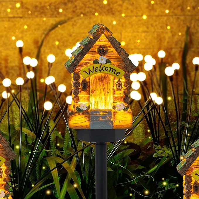 Dazzle Bright Fairy Garden House, Beautiful Miniature Garden Decoration - Image 5
