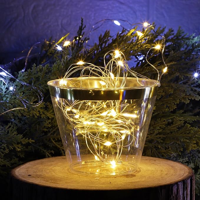 WATERGLIDE 12 Pack Fairy Lights Battery Operated, 7 ft 20 LED Mini String Lights - Image 6
