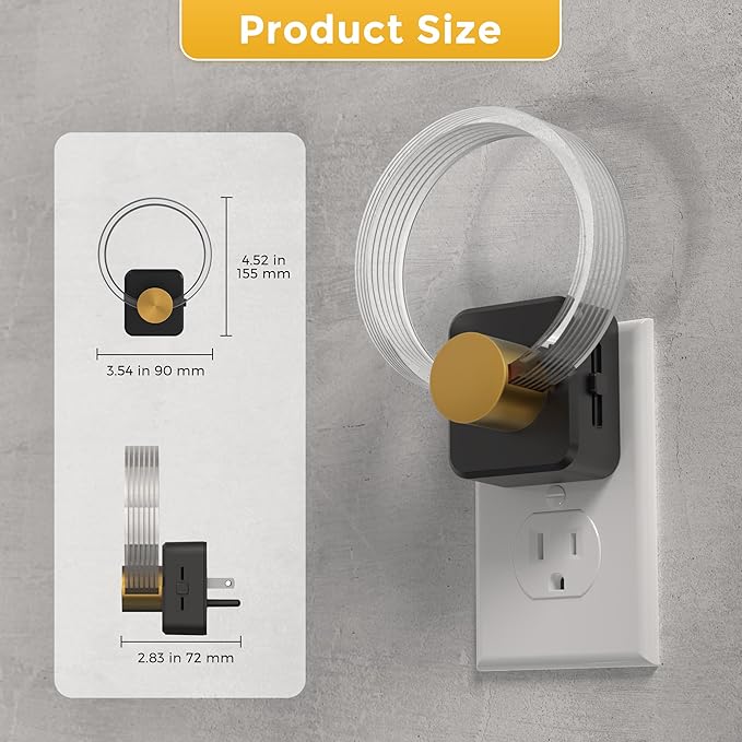 L LOHAS LED Night Lights Plug into Wall, 2 Pack Plug in Night Lights - Image 7