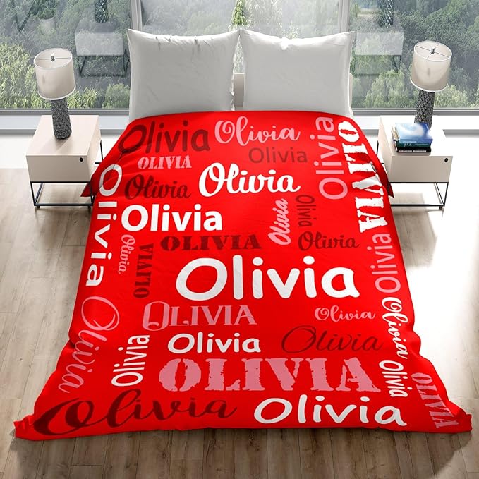 Gudina Personalized Name Blankets and Throws, Custom Blanket - Image 5