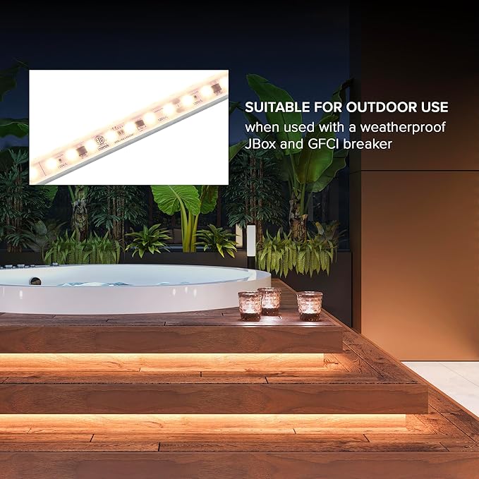 Maxxima 48 in. Hardwired LED Under Cabinet Strip Light, 1840 Lumens, 3000K Warm - Image 5
