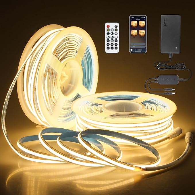 24V COB Led Light Strip 3000K 100FT by Samsion