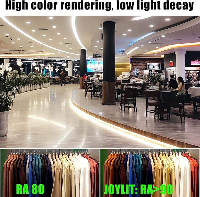 JOYLIT 30MM Wide COB LED Strip Lights 24V Natural White 4000K 16.4FT/5M - Image 5