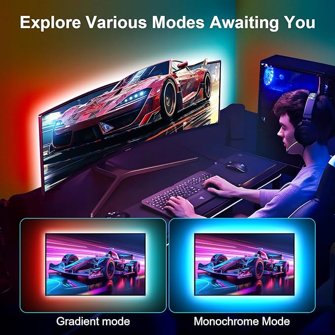 Nexillumi LED Lights for TV, 13.2ft TV LED Backlight for 32-65 Inch, RGB LED - Image 5