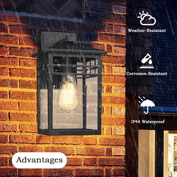 Outdoor Light Fixture Wall Mount, Modern Exterior Lights Fixture Wall Sconces - Image 3