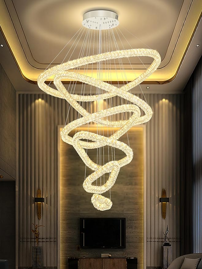 Flashing God Modern 6 Ring Crystal Chandeliers by FlashingGod